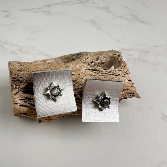 Vintage Starburst Cufflinks, Gift for Him - Picture 7 of 7